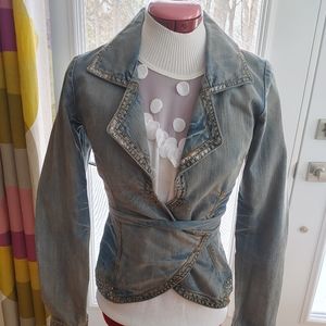 NWOT One of a kind, gorgeous Jean jacket